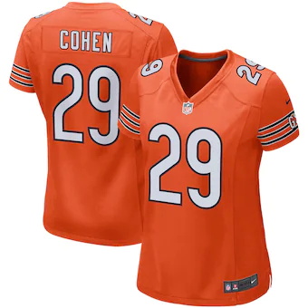 womens-nike-tarik-cohen-orange-chicago-bears-game-jersey_pi